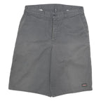 DICKIES Mens Shorts Grey Casual Plain XL W32 Cotton Blend Durable Workwear