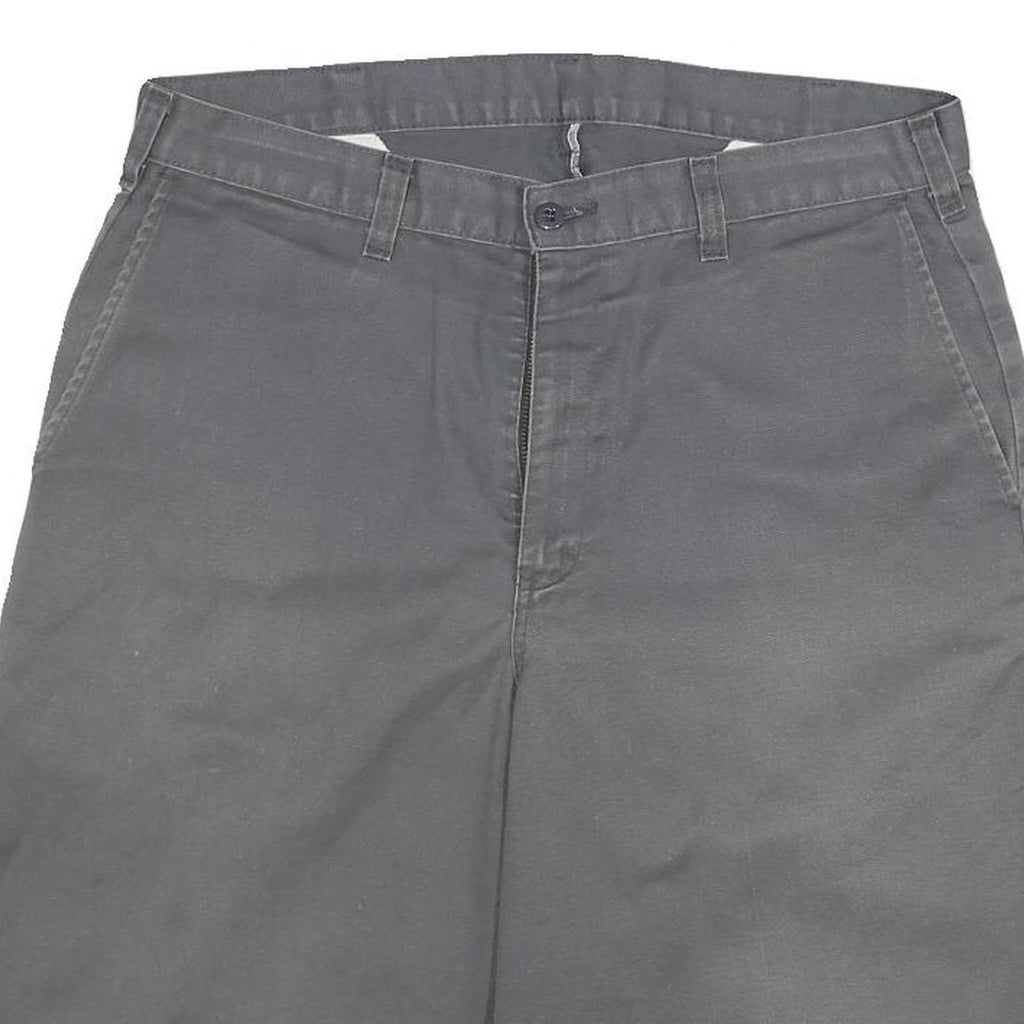 DICKIES Mens Shorts Grey Casual Plain XL W32 Cotton Blend Durable Workwear