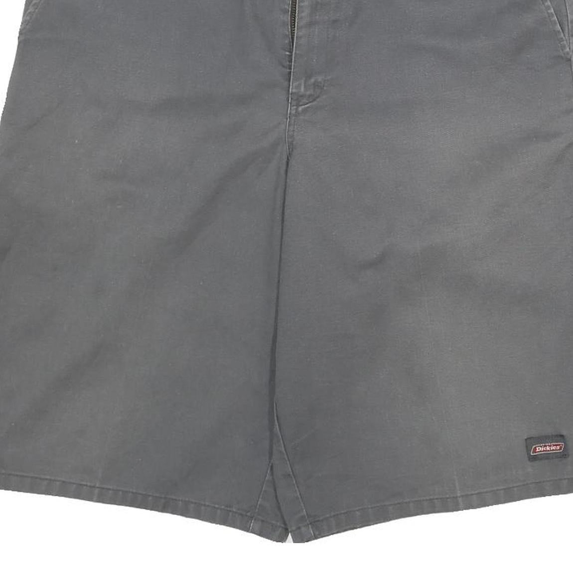 DICKIES Mens Shorts Grey Casual Plain XL W32 Cotton Blend Durable Workwear