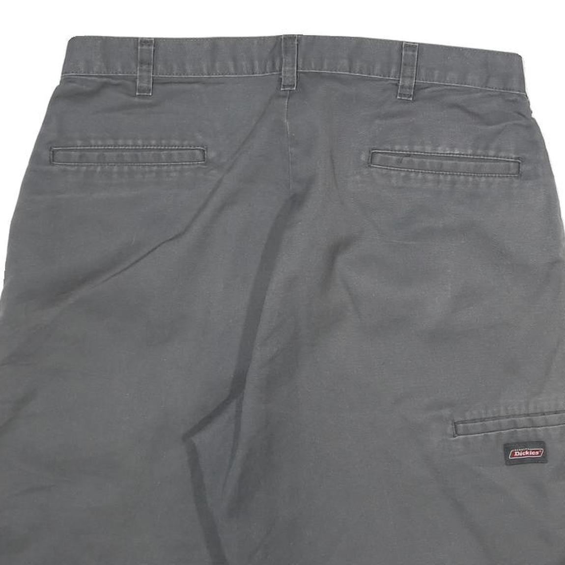DICKIES Mens Shorts Grey Casual Plain XL W32 Cotton Blend Durable Workwear