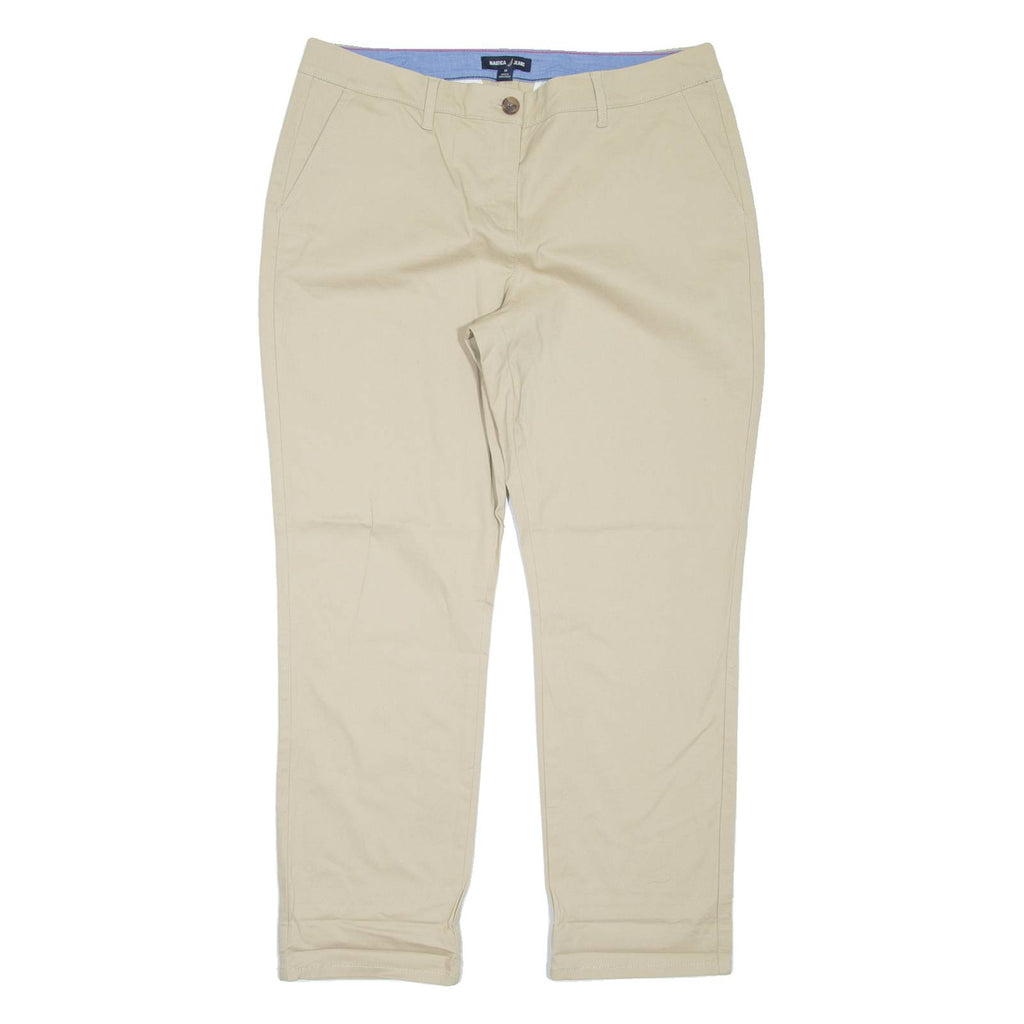 NAUTICA Womens Trousers Beige Regular Mom W36 L29