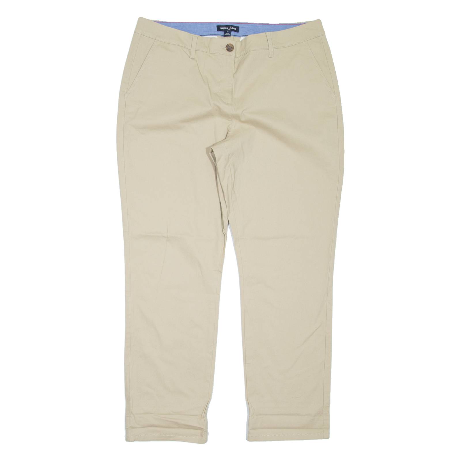 NAUTICA Womens Trousers Beige Regular Mom W36 L29