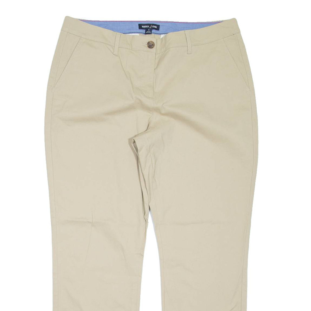 NAUTICA Womens Trousers Beige Regular Mom W36 L29