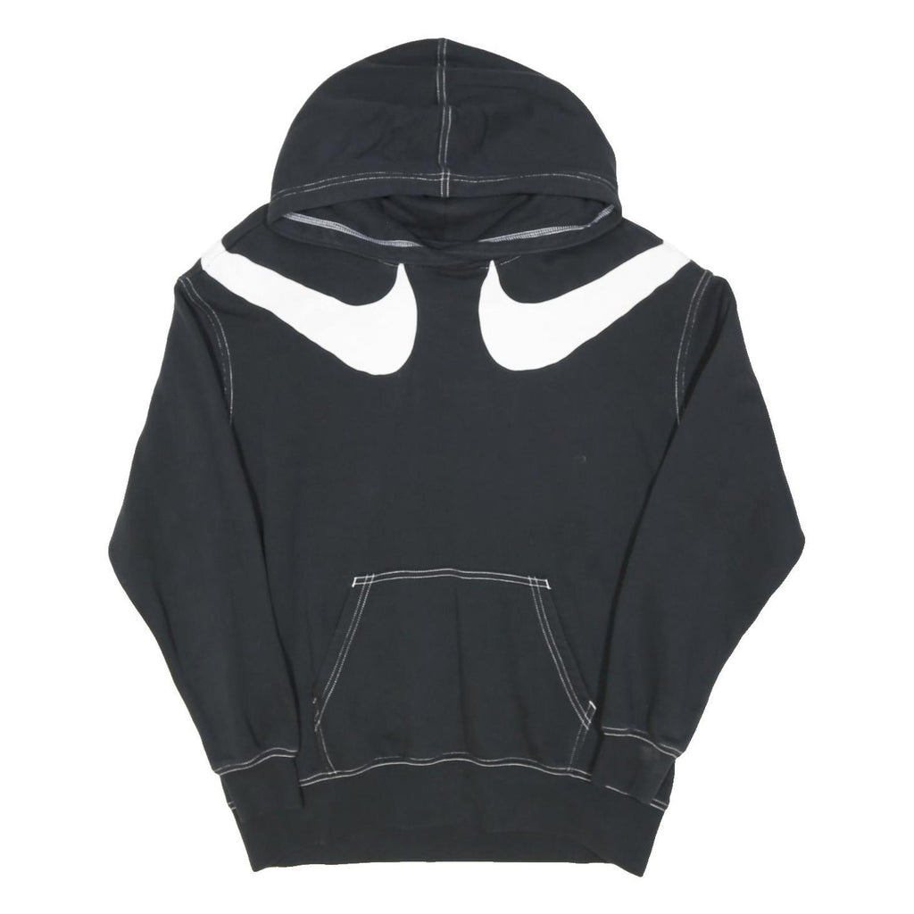 NIKE Womens Black Hoodie XS Cotton Blend Casual Sweatshirt Pullover
