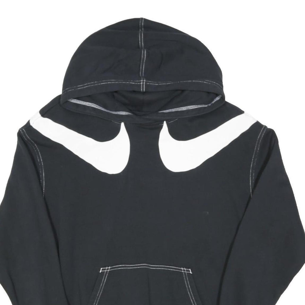 NIKE Womens Black Hoodie XS Cotton Blend Casual Sweatshirt Pullover