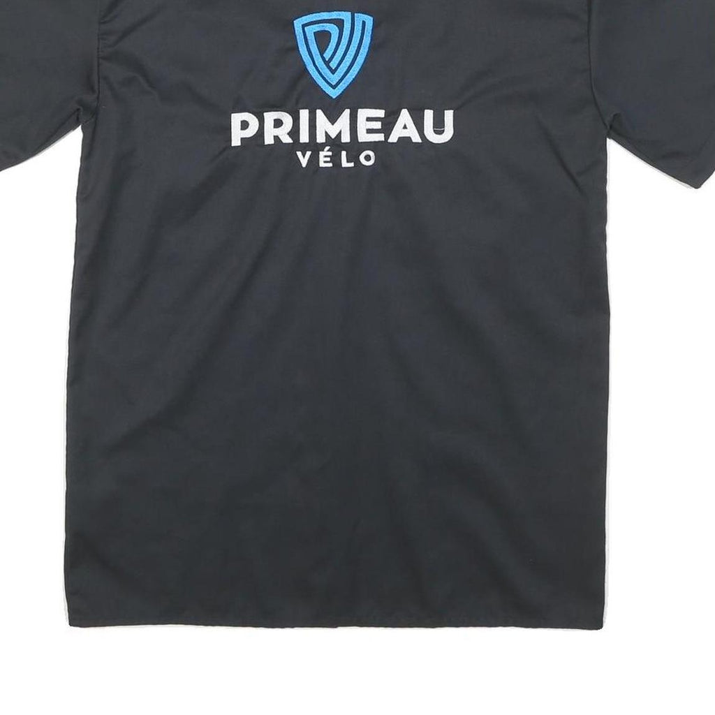 DICKIES Mens Black Shirt S Cotton Blend Workwear Buttoned Short Sleeve