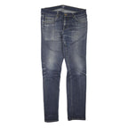 CARHARTT Mens Regular Fit Blue Denim Jeans W31 L32 Classic Zip Pockets