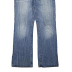 X-RAY JEANS Womens Blue Regular Fit Straight Denim Medium W36 L34 Cotton Blend