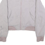 LULULEMON Womens Pink Nylon Bomber Jacket XS Reversible Zip Lightweight