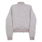 LULULEMON Womens Pink Nylon Bomber Jacket XS Reversible Zip Lightweight