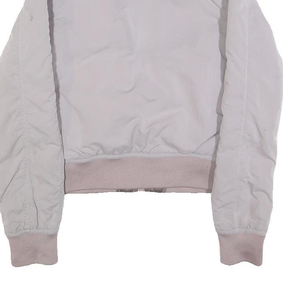 LULULEMON Womens Pink Nylon Bomber Jacket XS Reversible Zip Lightweight