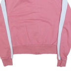PUMA Womens Pink & White Zip Jacket M Cotton Blend Track Casual Sportswear
