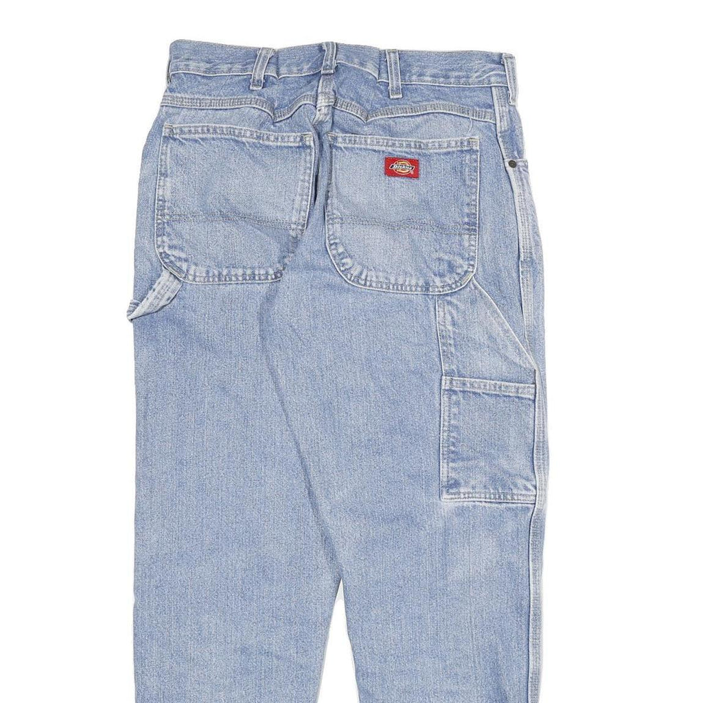DICKIES Mens Jeans Blue Relaxed Straight Denim Light W29 L28 Casual Workwear