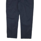 DICKIES Mens Cotton Blend Navy Regular Fit Straight Leg Trousers W42 L29