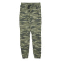 C&A Boys Slim Fit Cotton Blend Green Camouflage Drawstring Trousers W28 L30