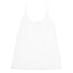 L.O.G.G Womens Camisole Top White Sleeveless Viscose M