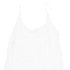 L.O.G.G Womens Camisole Top White Sleeveless Viscose M