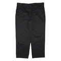 DICKIES Mens Cotton Blend Black Regular Straight Trousers W42 L29 Workwear