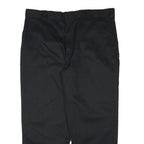 DICKIES Mens Cotton Blend Black Regular Straight Trousers W42 L29 Workwear