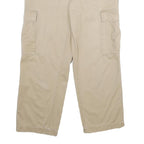 TOMMY HILFIGER Mens Beige Regular Cargo Trousers Cotton Zip W32 L30 Casual