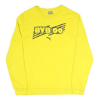 PUMA Mens Yellow BVB 09 Crew Neck XL Cotton Blend Sweatshirt