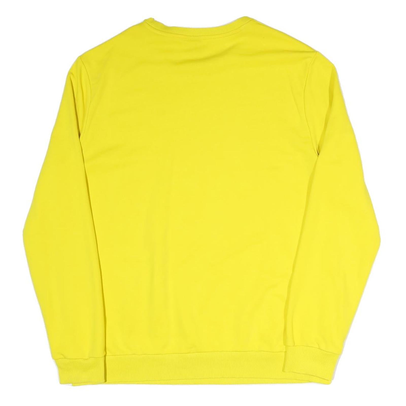 PUMA Mens Yellow BVB 09 Crew Neck XL Cotton Blend Sweatshirt