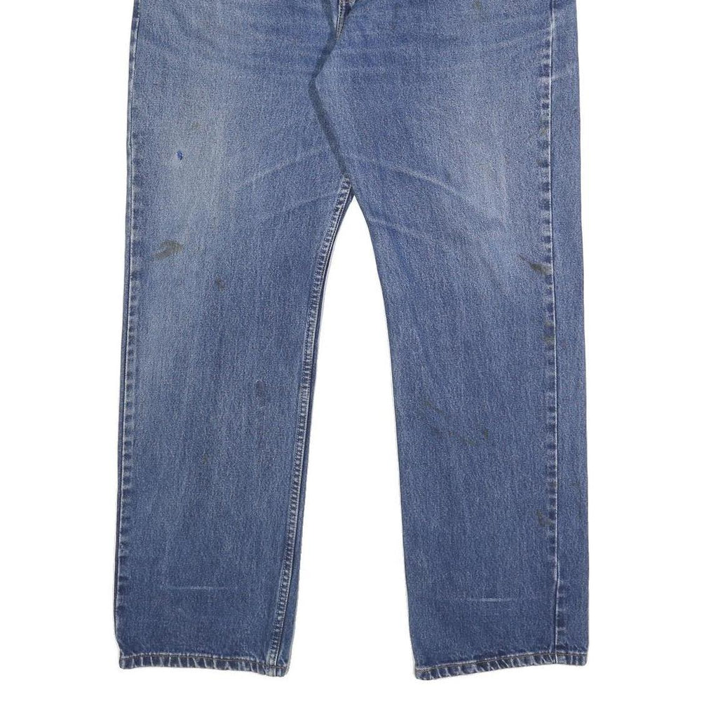 LEVI'S 751 02 Mens Jeans Blue Regular Straight Denim Medium W40 L32 Classic Fit