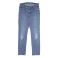 CARHARTT Womens Slim Blue Denim Jeans W30 L30 Comfortable Stretch Zip Closure