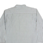 LEVI'S Mens Beige & White Striped Shirt XL Button Down Cotton Casual