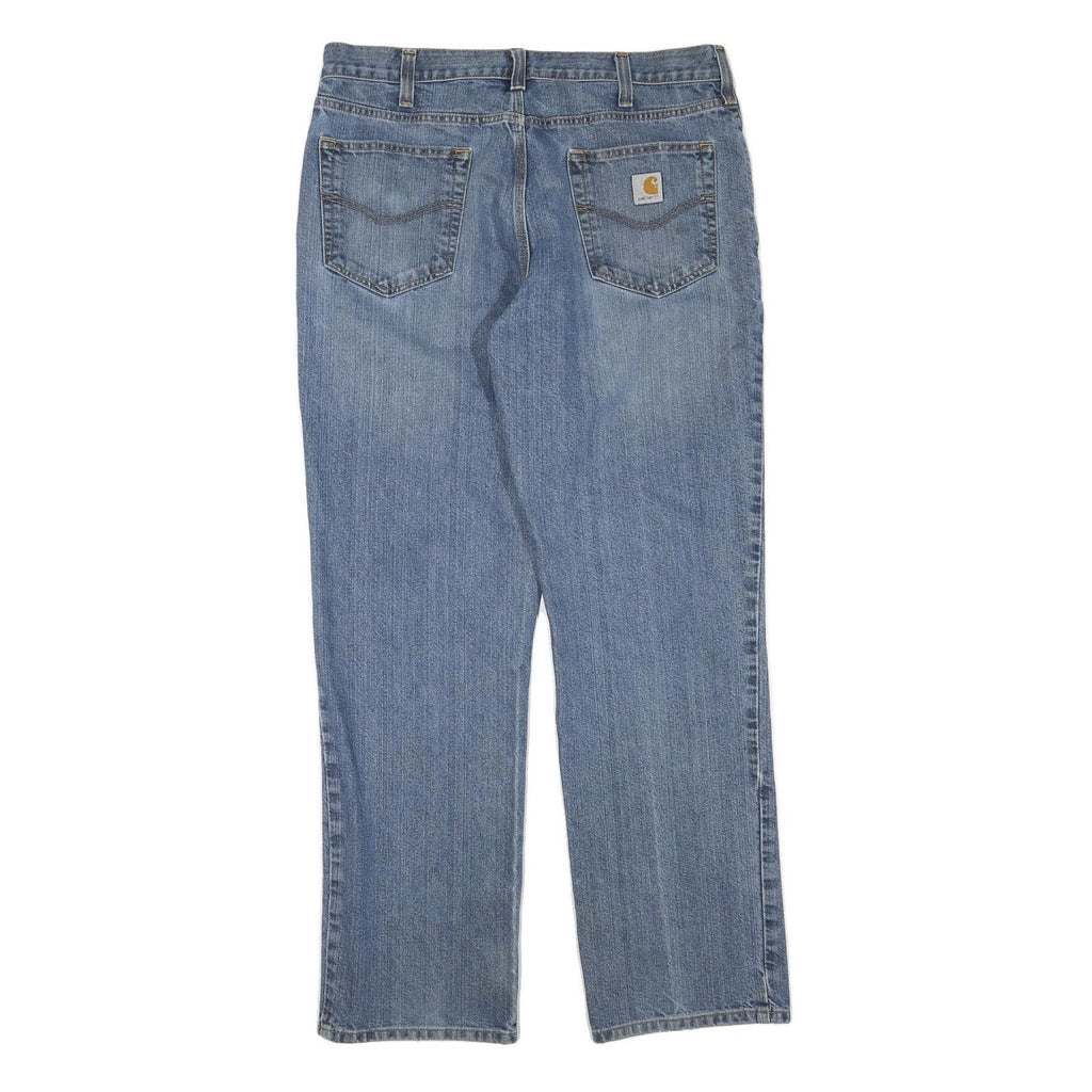 CARHARTT Womens Jeans Blue Regular Straight Denim Medium W36 L32 Classic Cotton