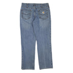 CARHARTT Womens Jeans Blue Regular Straight Denim Medium W36 L32 Classic Cotton