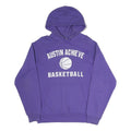 PORT & COMPANY Mens Purple Austin Achieve Basketball Hoodie M Cotton Blend