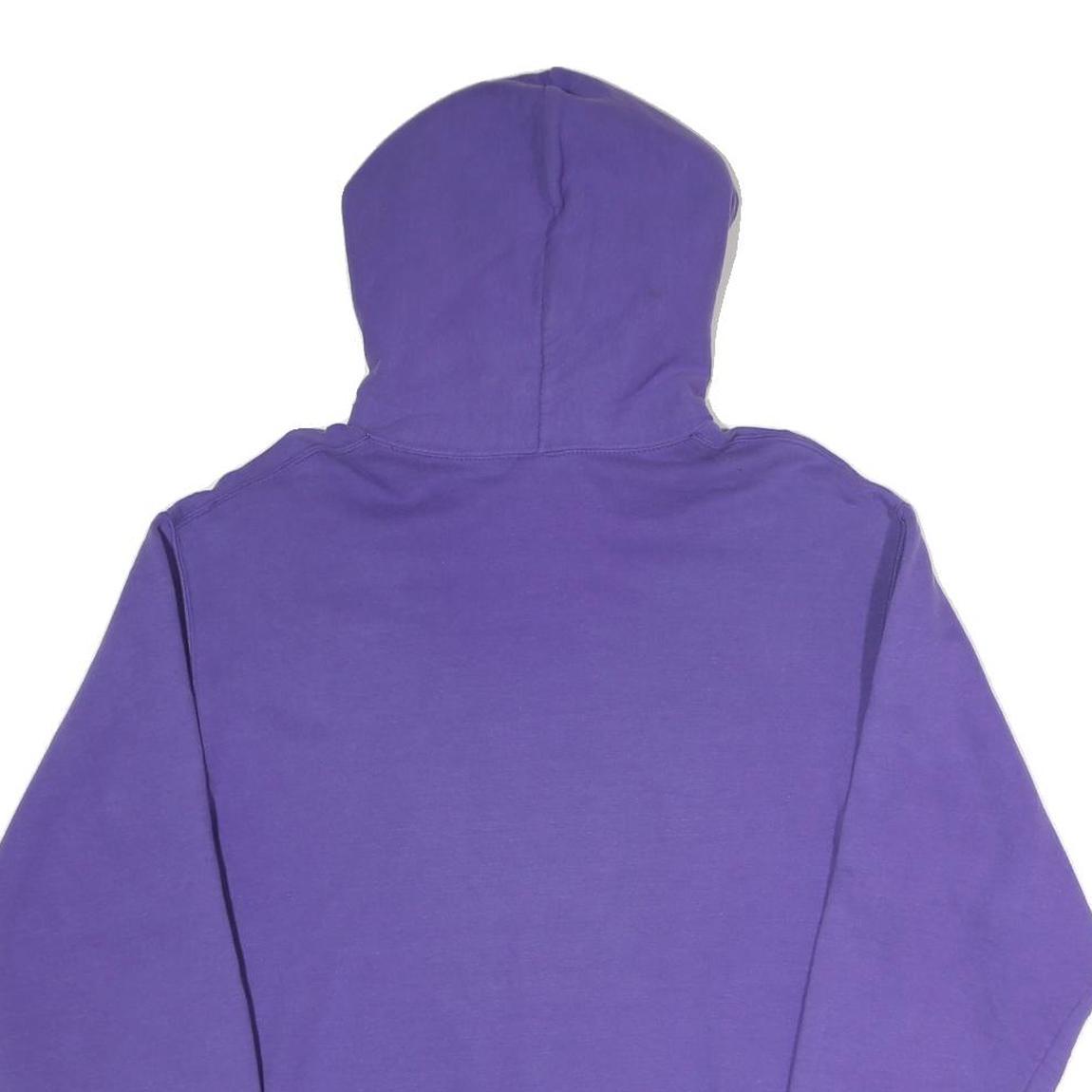 PORT & COMPANY Mens Purple Austin Achieve Basketball Hoodie M Cotton Blend