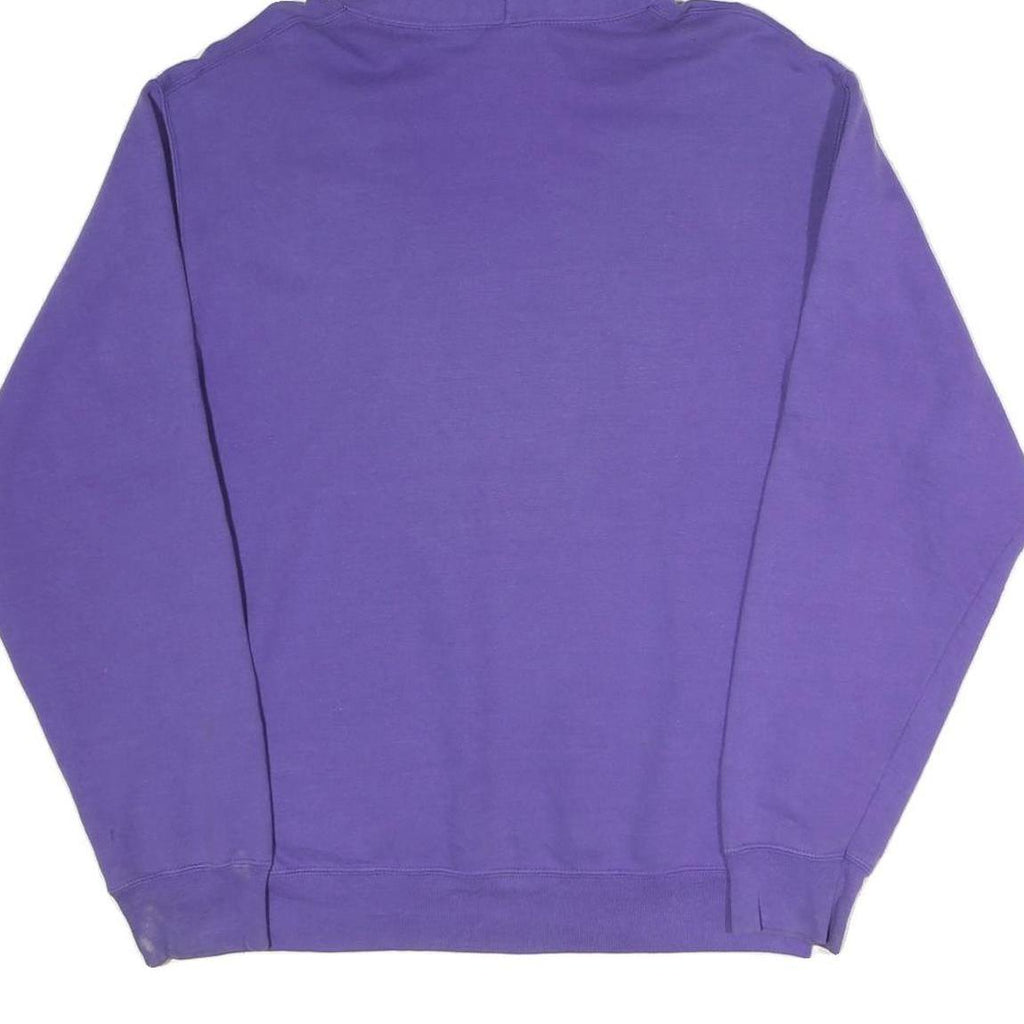 PORT & COMPANY Mens Purple Austin Achieve Basketball Hoodie M Cotton Blend