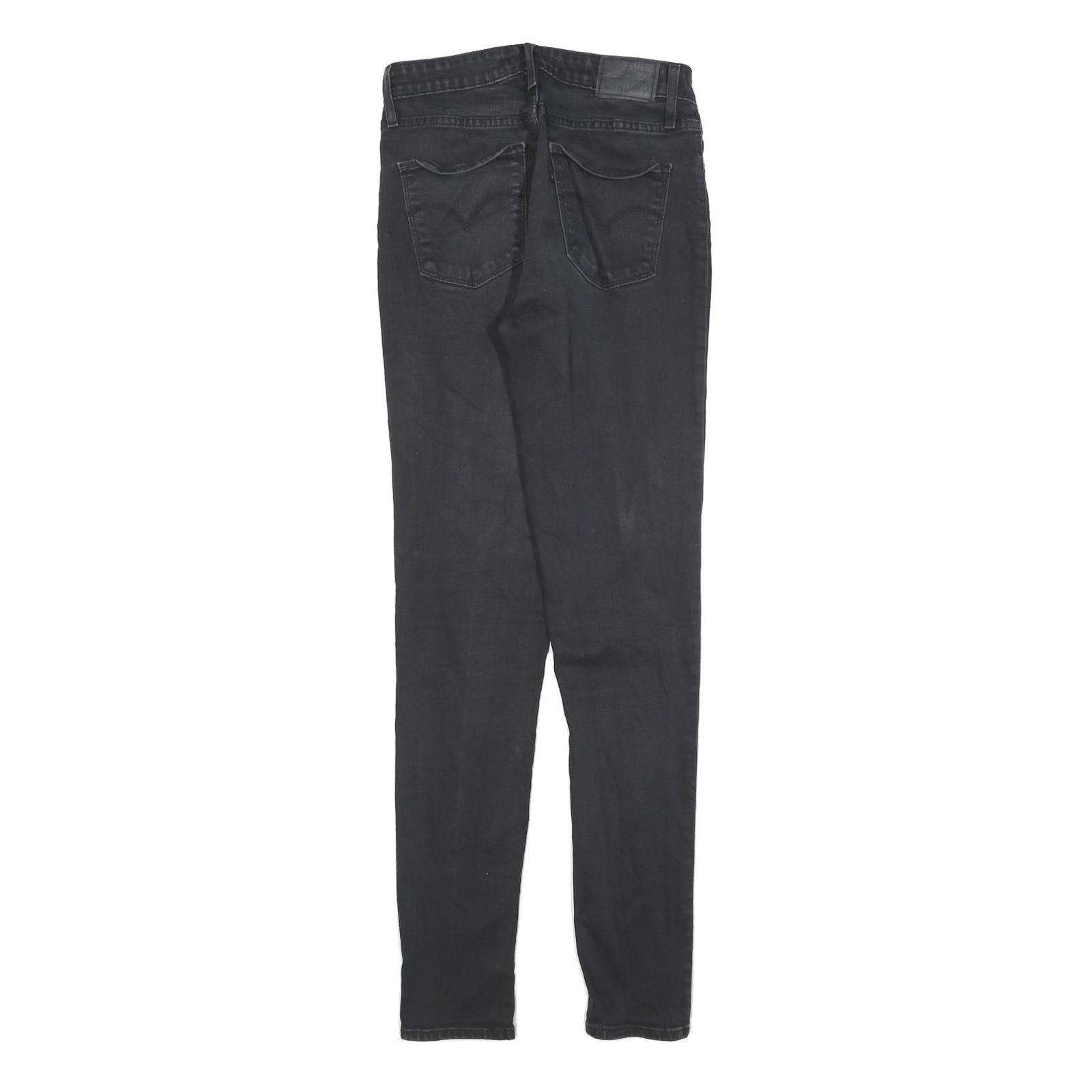 LEVI'S 721 Womens Jeans Black Slim Skinny Denim W28 L32 Stretch Cotton Blend