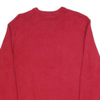 CHAPS Mens Red Plain Cotton Crew Neck Basic Knit Jumper L Classic Stylish