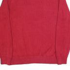 CHAPS Mens Red Plain Cotton Crew Neck Basic Knit Jumper L Classic Stylish