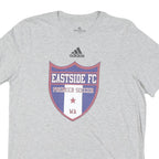 ADIDAS Mens Grey Eastside FC Graphic T-Shirt M Short Sleeve Crew Neck Casual
