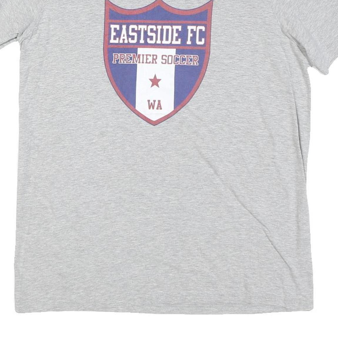 ADIDAS Mens Grey Eastside FC Graphic T-Shirt M Short Sleeve Crew Neck Casual