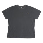 DICKIES Mens Black Pocket T-Shirt 2XL Short Sleeve Crew Neck Plain Cotton