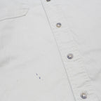 CARHARTT Mens Beige Workwear L Cotton Blend Short Sleeve Shirt Detail Z