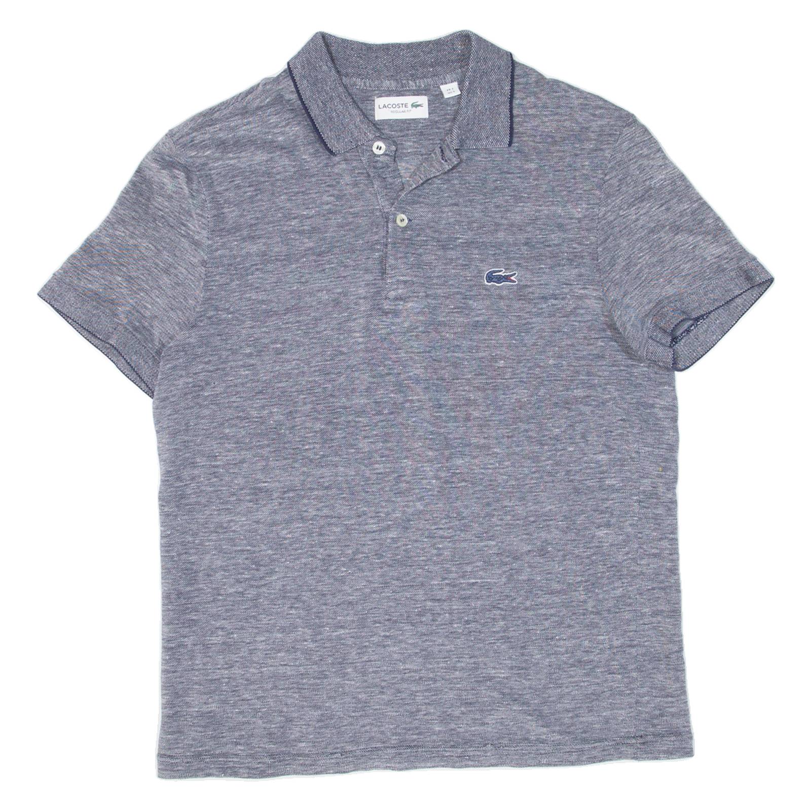 LACOSTE Mens Polo Shirt Blue S