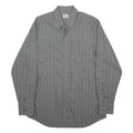 LACOSTE Mens Grey Check Shirt XL Cotton Blend Long Sleeve Classic Fit