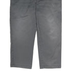 DICKIES Mens Cotton Grey Regular Straight Trousers W40 L27 Workwear Zip Closure