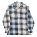 LEVI'S Mens Blue Black White Plaid Shirt S Cotton Casual Button Down