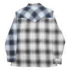 LEVI'S Mens Blue Black White Plaid Shirt S Cotton Casual Button Down
