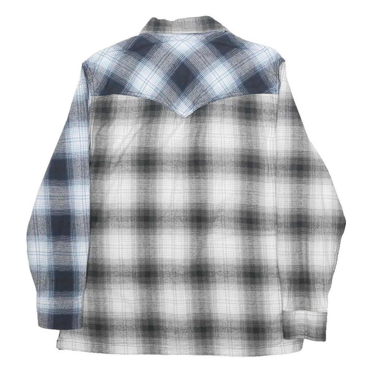 LEVI'S Mens Blue Black White Plaid Shirt S Cotton Casual Button Down