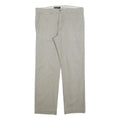 DOCKERS Mens Slim Cotton Blend Beige Slim Fit Trousers W35 L30 Casual Smart Wear
