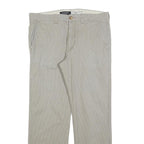 DOCKERS Mens Slim Cotton Blend Beige Slim Fit Trousers W35 L30 Casual Smart Wear