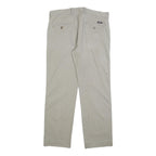 DOCKERS Mens Slim Cotton Blend Beige Slim Fit Trousers W35 L30 Casual Smart Wear